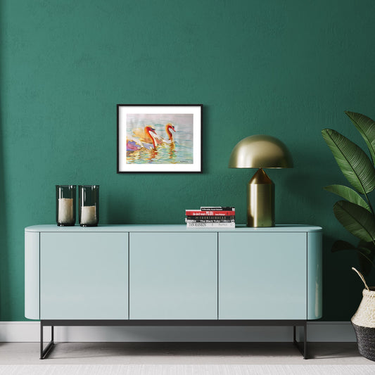 Swans in the Sunshine