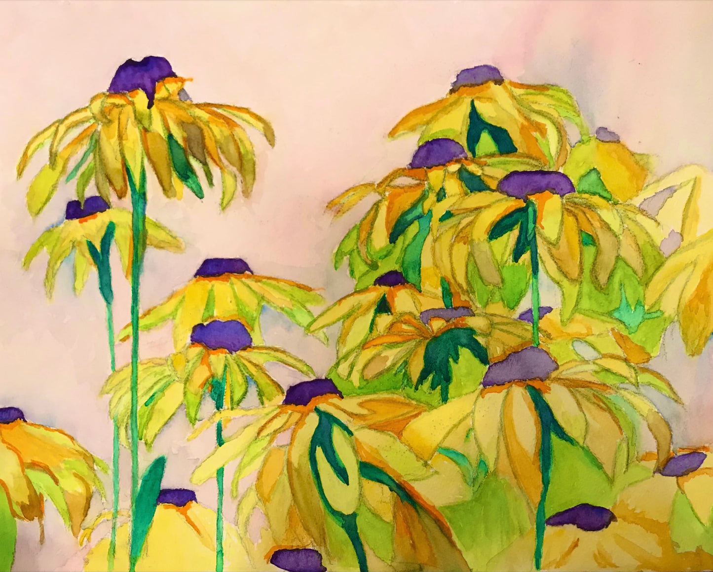Flowers at Sunset